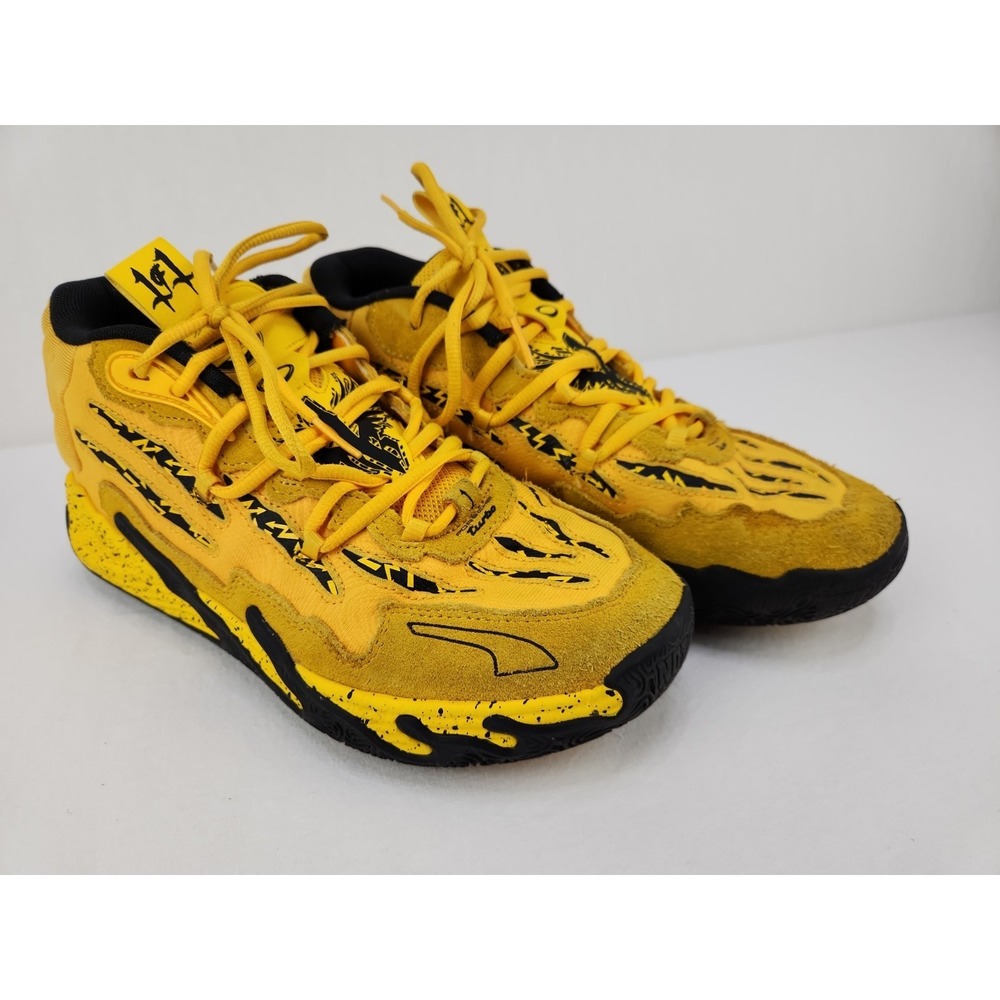 Puma Lamelo Ball MB.03 Porsche Yellow Sneaker 309847-01 Basketball Shoes Sz 8